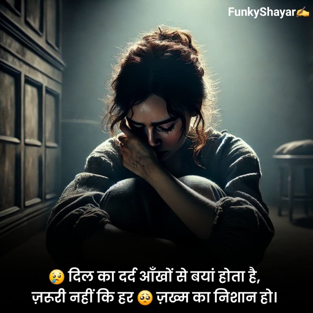 किसी की याद में दर्द भरी शायरी