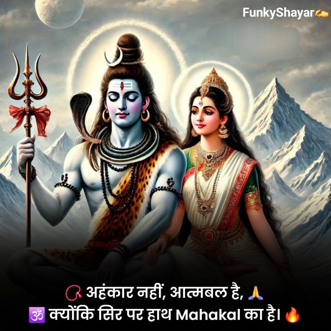 महाकाल शायरी 2 लाइन Love